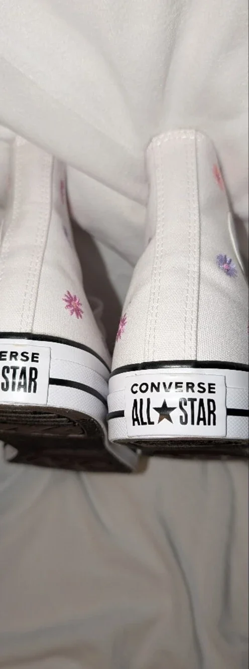 Converse Big Kids Chuck Taylor All Star Florals High Top Casual Sneakers White